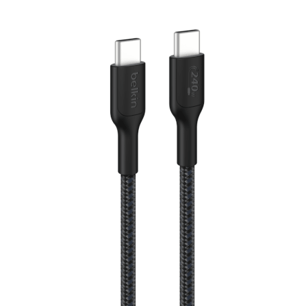 สายชาร์จ BELKIN CAB025 USB-C TO USB-C (TYPE C) 240 วัตต์ 2 เมตร สีดำ_0